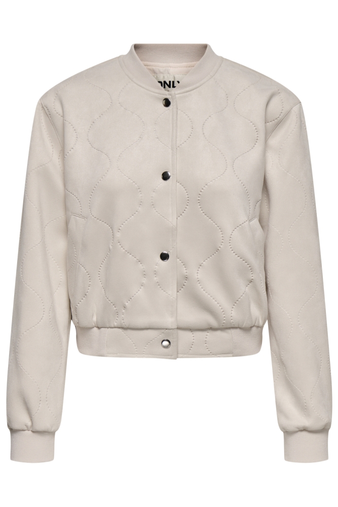 ONLDAWNY FAUX SUEDE BOMBER CC PNT 15351276 Pumice Stone
